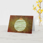  kerstKaart uit de Ornament Bronze Kaart (Gele Bloem)