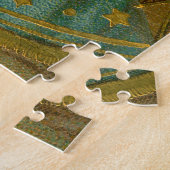 Kerstkaart uit het Edwardiaanse tijdperk Legpuzzel (Zijkant)