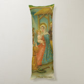 Kerstkaart uit het Edwardiaanse tijdperk Lichaamskussen (Achterkant (Verticaal))