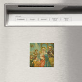 Kerstkaart uit het Edwardiaanse tijdperk Magneet (Insitu (Vaatwasser))