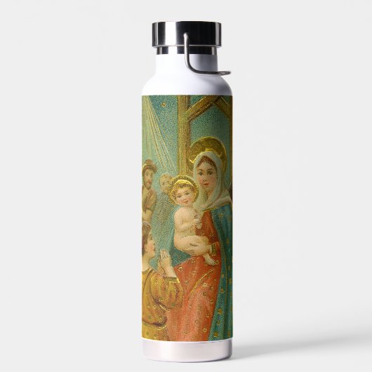 Kerstkaart uit het Edwardiaanse tijdperk Waterfles (Links)