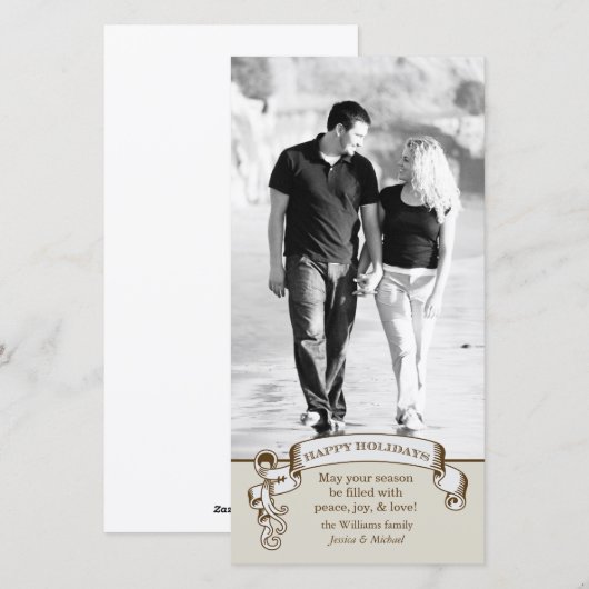 Kerstkaart uit het verleden (Voorkant / Achterkant)