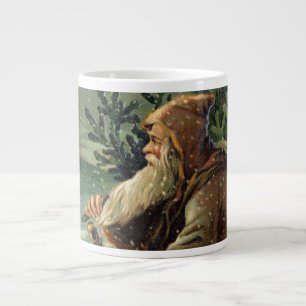 Kerstkaart uit het verleden, Kerstman en Kerstboom Grote Koffiekop