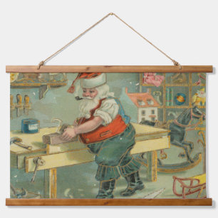 Kerstkaart uit het verleden - Sinterklaas in zijn Hangend Wandkleed