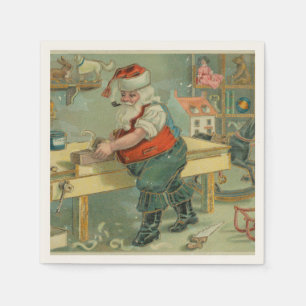 Kerstkaart uit het verleden - Sinterklaas in zijn Servet