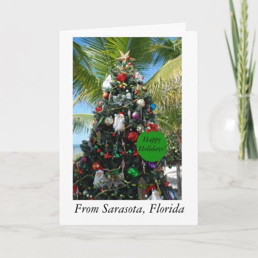 Kerstkaart uit Sarasota, Florida Feestdagen Kaart (Voorkant)