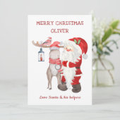 kerstKaart uit sinterklare Kinderen (Staand voorkant)