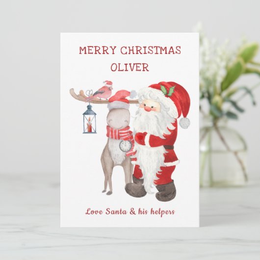 kerstKaart uit sinterklare Kinderen (Staand voorkant)