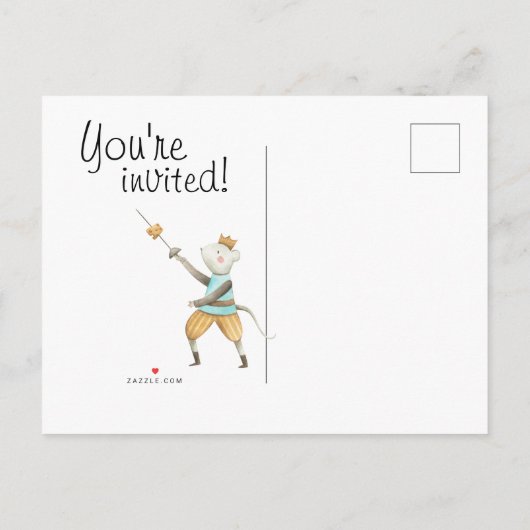 Kerstkaart uitnodiging Notenkraker (Achterkant)