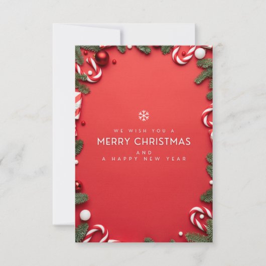 Kerstkaart uitnodigingen (Voorkant)