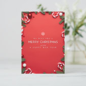 Kerstkaart uitnodigingen (Staand voorkant)