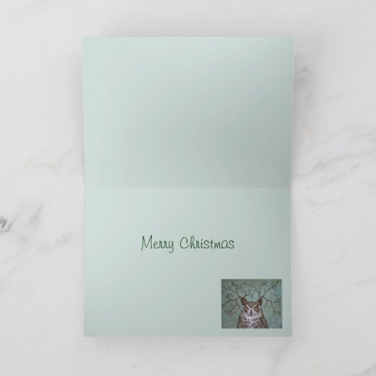 Kerstkaart uitvertakken feestdagen kaart (Binnen)