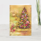 Kerstkaart, uw handtekening met gedicht feestdagen kaart (Voorkant)