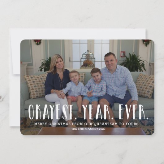 Kerstkaart Vakantie Kaart Funny Pandemic (Voorkant)