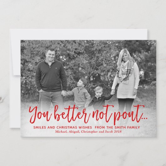 Kerstkaart, vakantie Kaart, Grappig Feestdagenkaart (Voorkant)