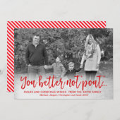 Kerstkaart, vakantie Kaart, Grappig Feestdagenkaart (Voorkant / Achterkant)