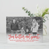 Kerstkaart, vakantie Kaart, Grappig Feestdagenkaart (Staand voorkant)