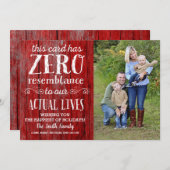 Kerstkaart, vakantie Kaart, Grappig Feestdagenkaart (Voorkant / Achterkant)