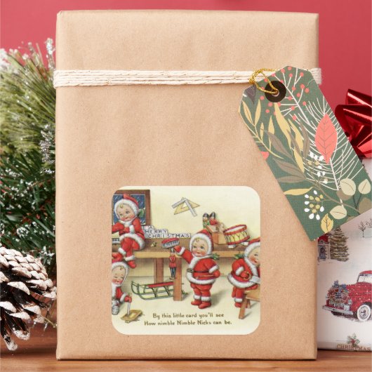  kerstkaart Vakantiedagen sticker (Feestdagen)