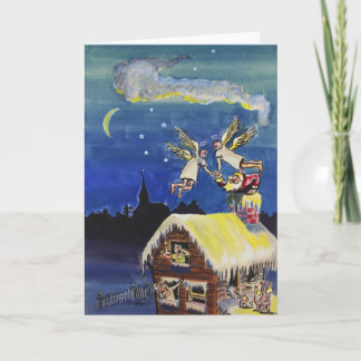 Kerstkaart van 1940 feestdagen kaart