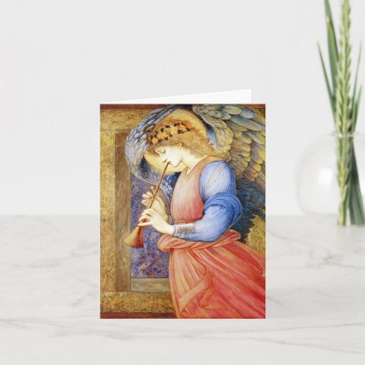Kerstkaart van Angel Burne-Jones Feestdagen Kaart (Voorkant)