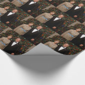 Kerstkaart van de Amerikaanse president George Bus Cadeaupapier (Hoek)