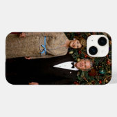 Kerstkaart van de Amerikaanse president George Bus Case-Mate iPhone Case (Achterkant (horizontaal))