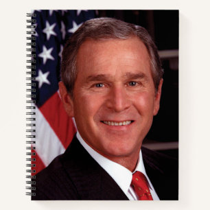 Kerstkaart van de Amerikaanse president George Bus Notitieboek
