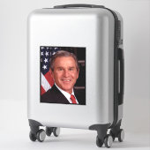Kerstkaart van de Amerikaanse president George Bus Sticker (Koffer)