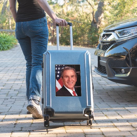 Kerstkaart van de Amerikaanse president George Bus Sticker (Koffer Insitu)