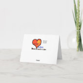 Kerstkaart van de brandweer bedanken kaart (Achterkant)