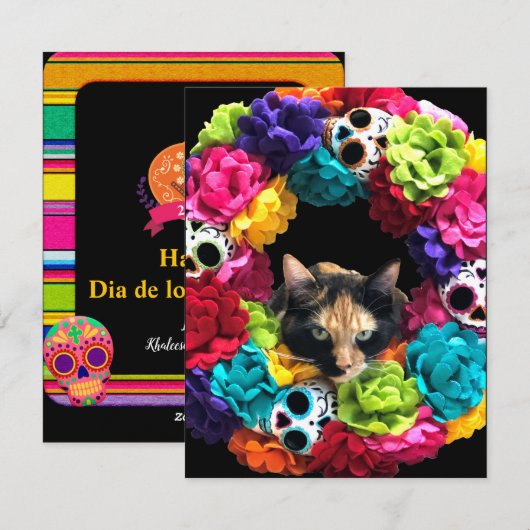 Kerstkaart van de Dode Kat (Voorkant / Achterkant)