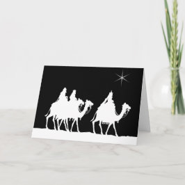 Kerstkaart van de Druk van wijzen de Grote Feestdagen Kaart