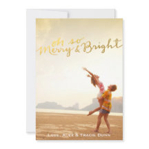 Kerstkaart van de Folie van Faux de Gouden