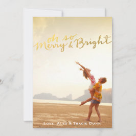 Kerstkaart van de Folie van Faux de Gouden