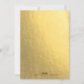 Kerstkaart van de Folie van Faux de Gouden (Achterkant)