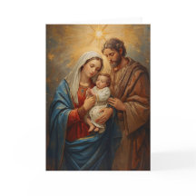 Kerstkaart van de Heilige Familie