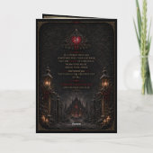KERSTKAART VAN DE KATHEDRAAL FEESTDAGEN KAART (Achterkant)