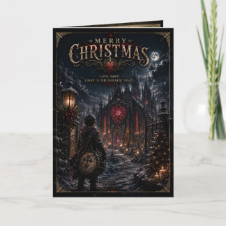 KERSTKAART VAN DE KATHEDRAAL FEESTDAGEN KAART
