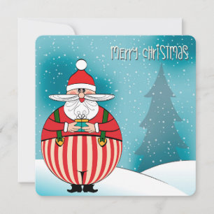 Kerstkaart van de Kerstman Bedankkaart
