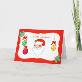 Kerstkaart van de Kerstman Feestdagen Kaart