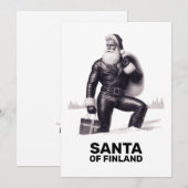 Kerstkaart van de Kerstman uit Finland (Voorkant / Achterkant)