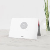 Kerstkaart van de Lichten van de Bomen van het Feestdagen Kaart (Achterkant)