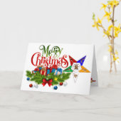 Kerstkaart van de Orde van de Oostelijke Ster Kaart (Gele Bloem)