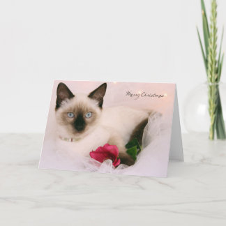Kerstkaart van de Redding van de Kat van Greyfoot Feestdagen Kaart