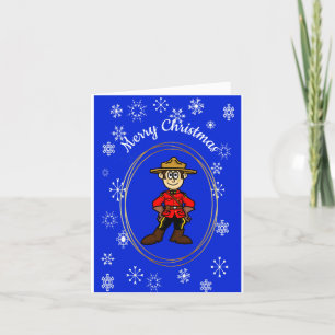 Kerstkaart van de Royal Canadian Mounted Police Kaart