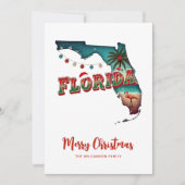 Kerstkaart van de staat Florida (Voorkant)