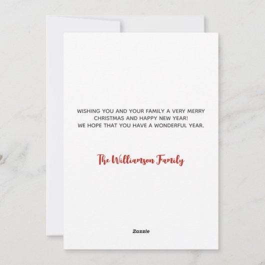 Kerstkaart van de staat Florida (Achterkant)