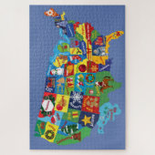 Kerstkaart van de VS Legpuzzel (Verticaal)