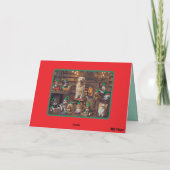 Kerstkaart van de Werkplaats van Sinterklaas Kaart (Achterkant)